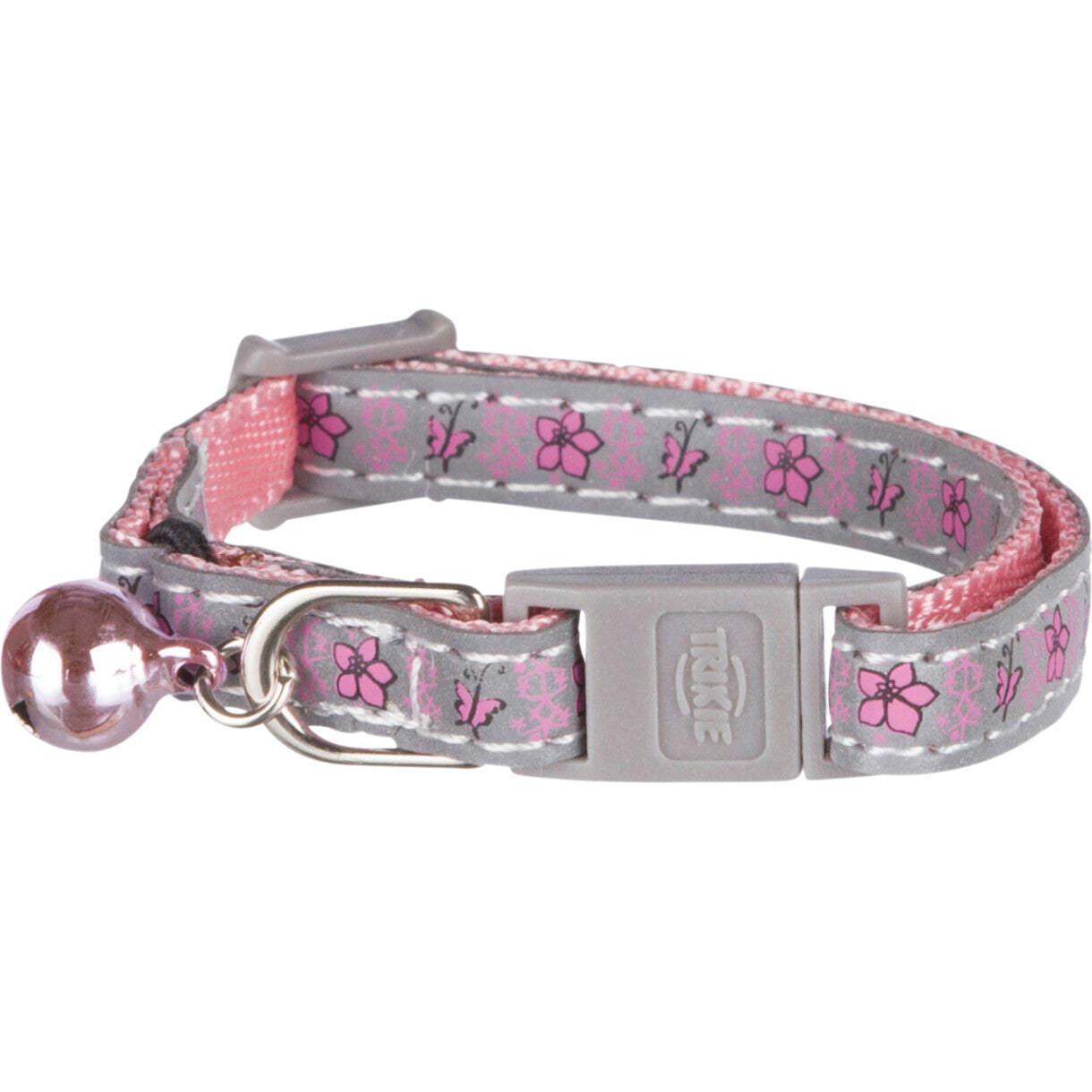 Trixie Cat Halsband mit Motiv reflektierendem Nylon verstellbar - diverse Farben