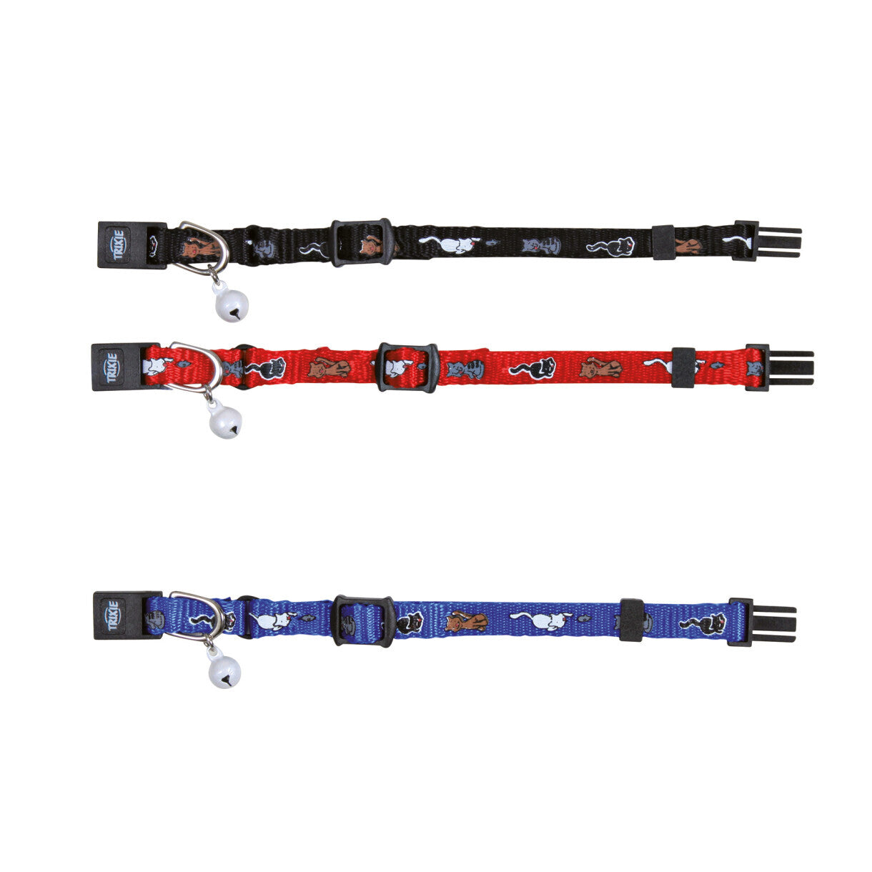 Trixie Kätzchen Halsband mit Motiv verstellbar Nylon diverse Farben