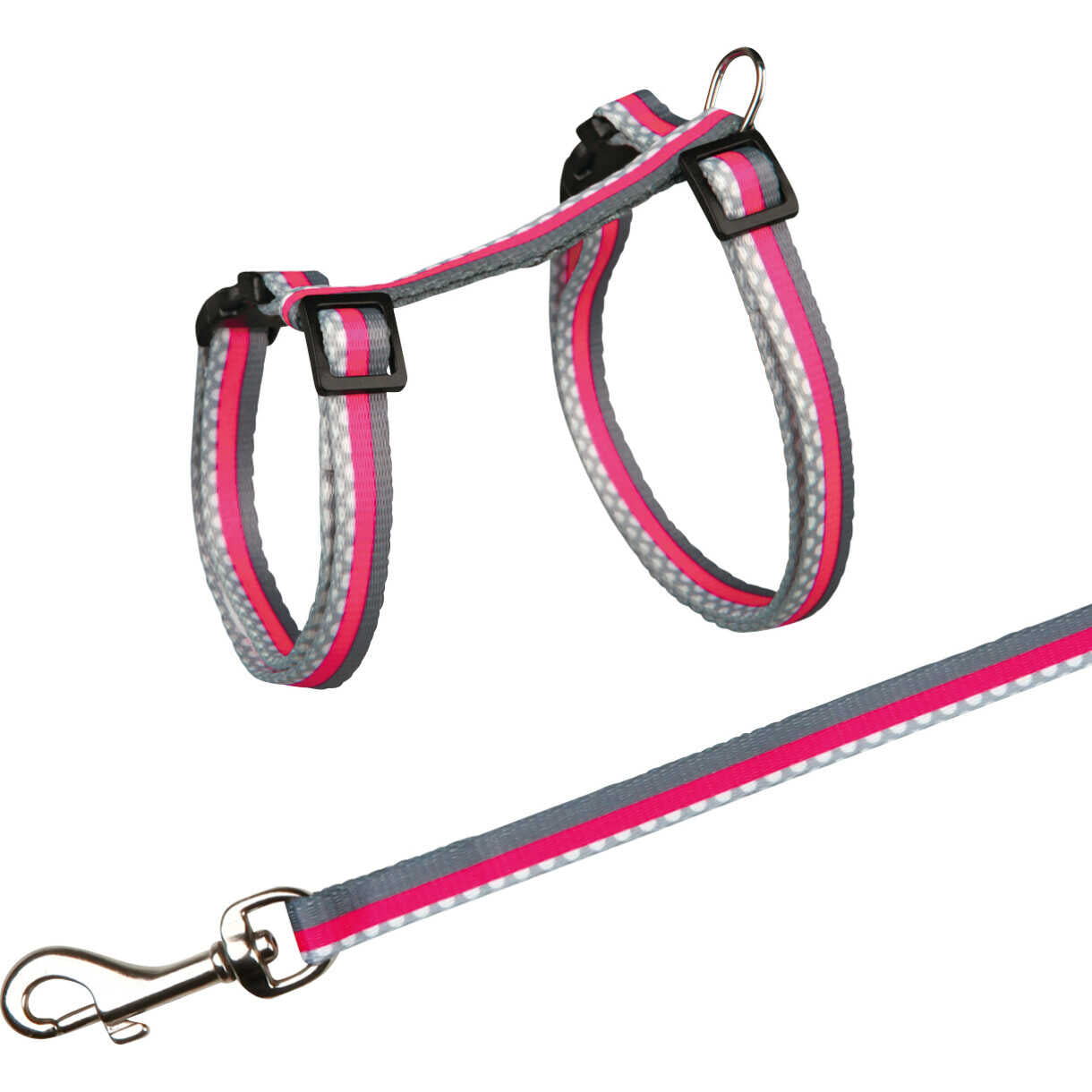 Trixie Katzengeschirr mit Leine 27 - 45 cm 10 mm diverse Farben