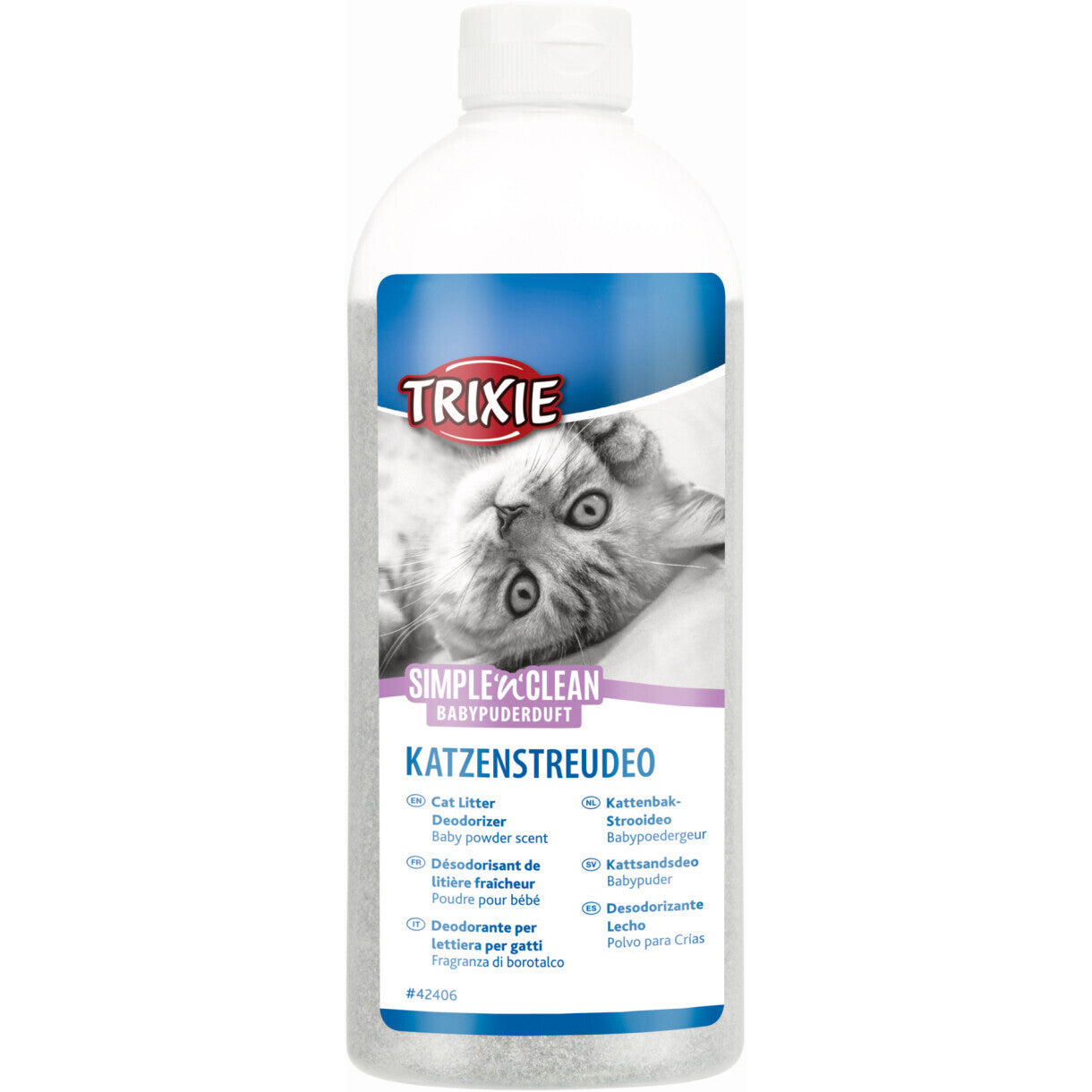 Trixie Fresh n Easy Katzentoilette Desodorierungsmittel Babypuder 750 gr