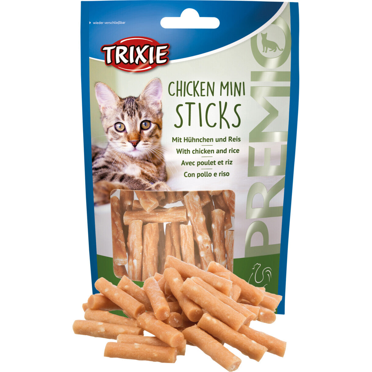 Trixie Cat Treats Huhn und Reis Sticks 50 g - zucker- und glutenfrei