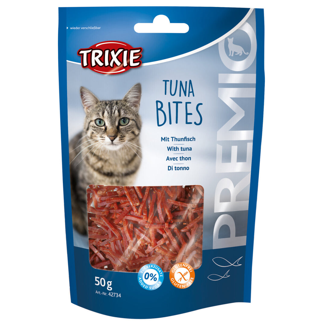 Trixie Katzensnack Tuna Bites mit Thunfisch und Huhn 50 g - gluten- und zuckerfrei