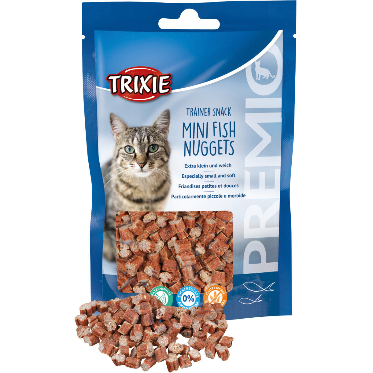 Trixie Cat Trainer Snack Mini Nuggets mit Huhn und Thunfisch 50 g - zuckerfrei