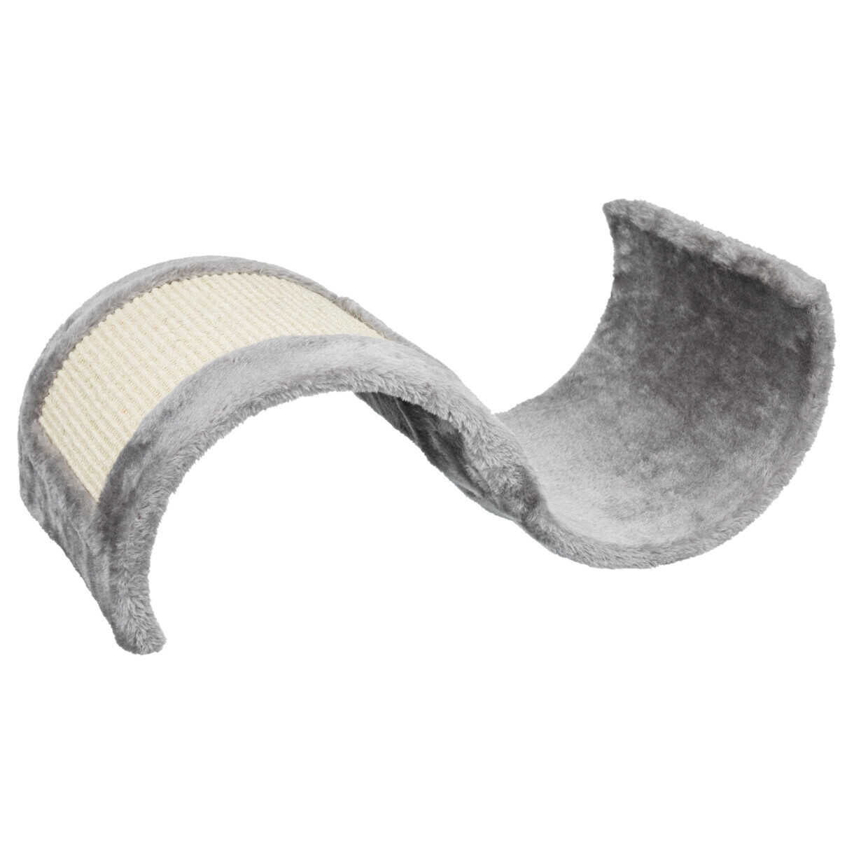 Trixie Katzenkratzbaum gewellt mit Plüsch grau 39 x 28 x 50 cm