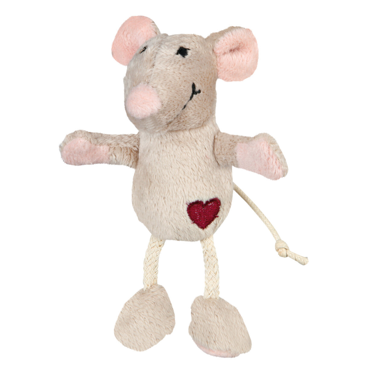 Trixie Katzenspielzeug Maus mit Katzenminze 11 cm beige