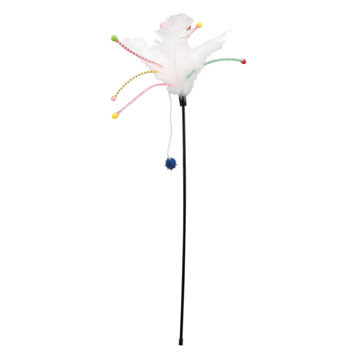 Trixie Teasing Stick mit Federn - farblich sortiert