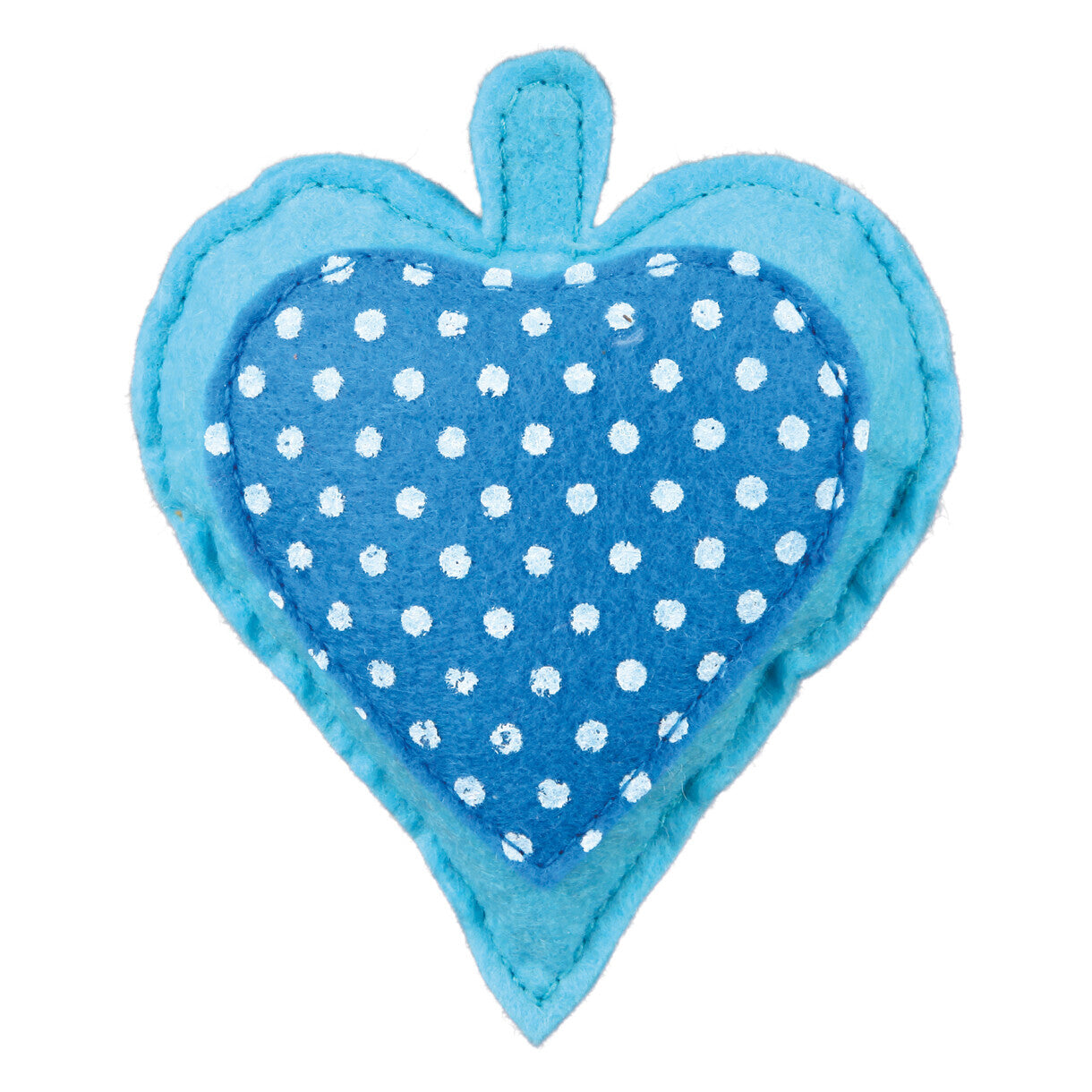 Trixie Katzenspielzeug Filzherz mit Glöckchen 11 cm - diverse Farben