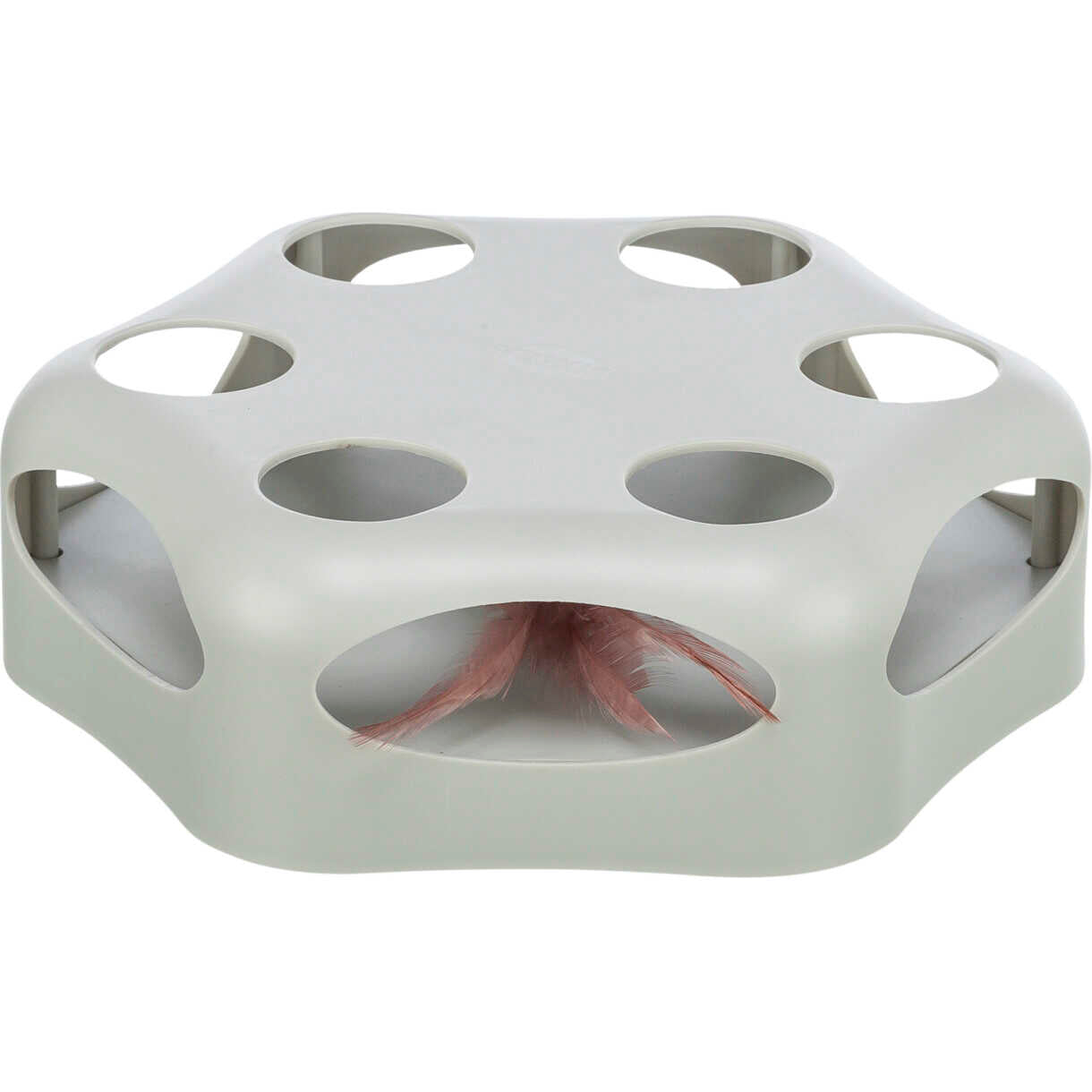 Trixie Katzenspielzeug Spinning Feather ø22 cm grau