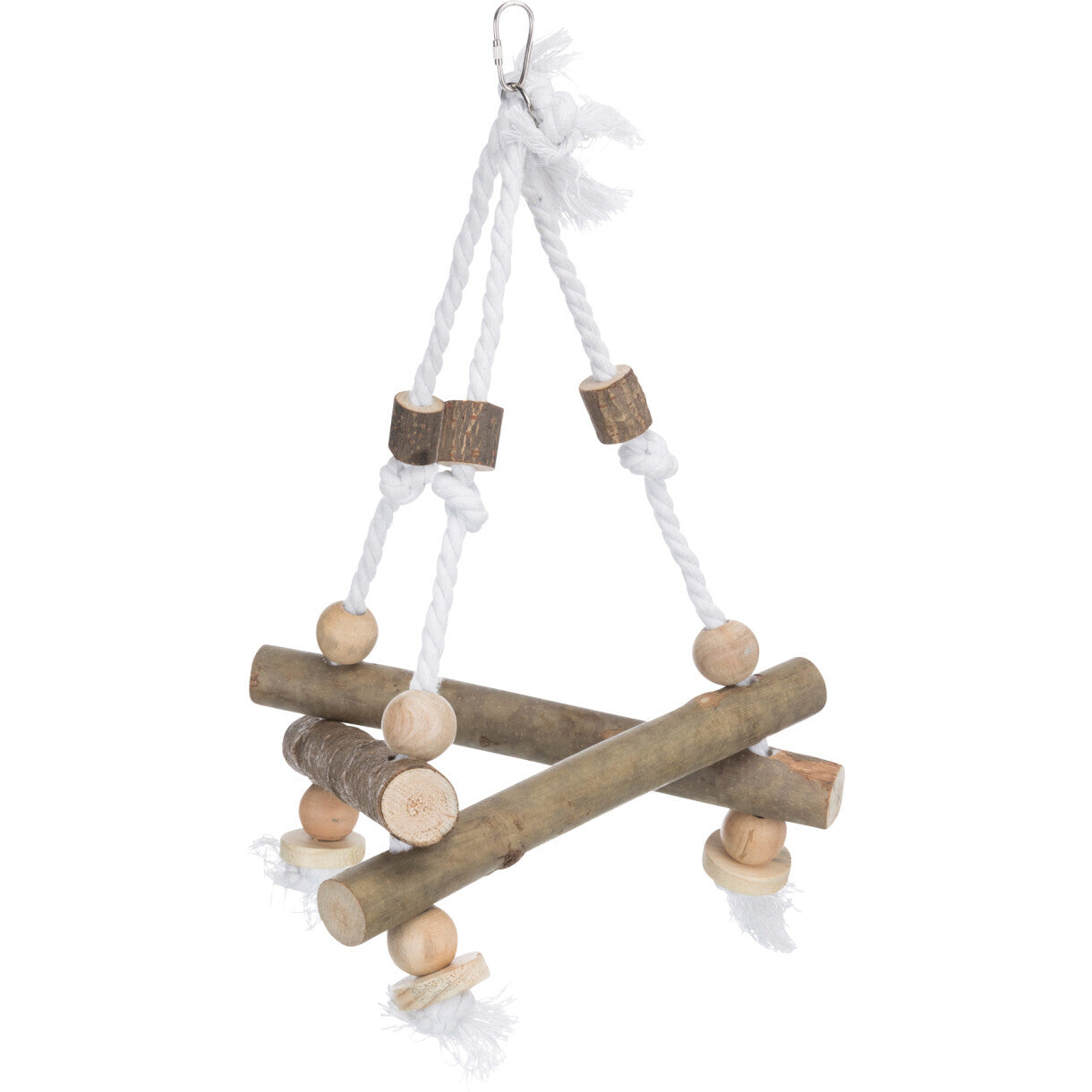 Trixie Bird Toy Swing dreieckig Naturholz 27 x 27 x 27 cm