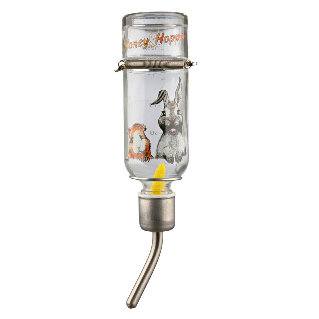 Trixie Glas-Trinkflasche für Hamster, Maus, Meerschweinchen und Kaninchen