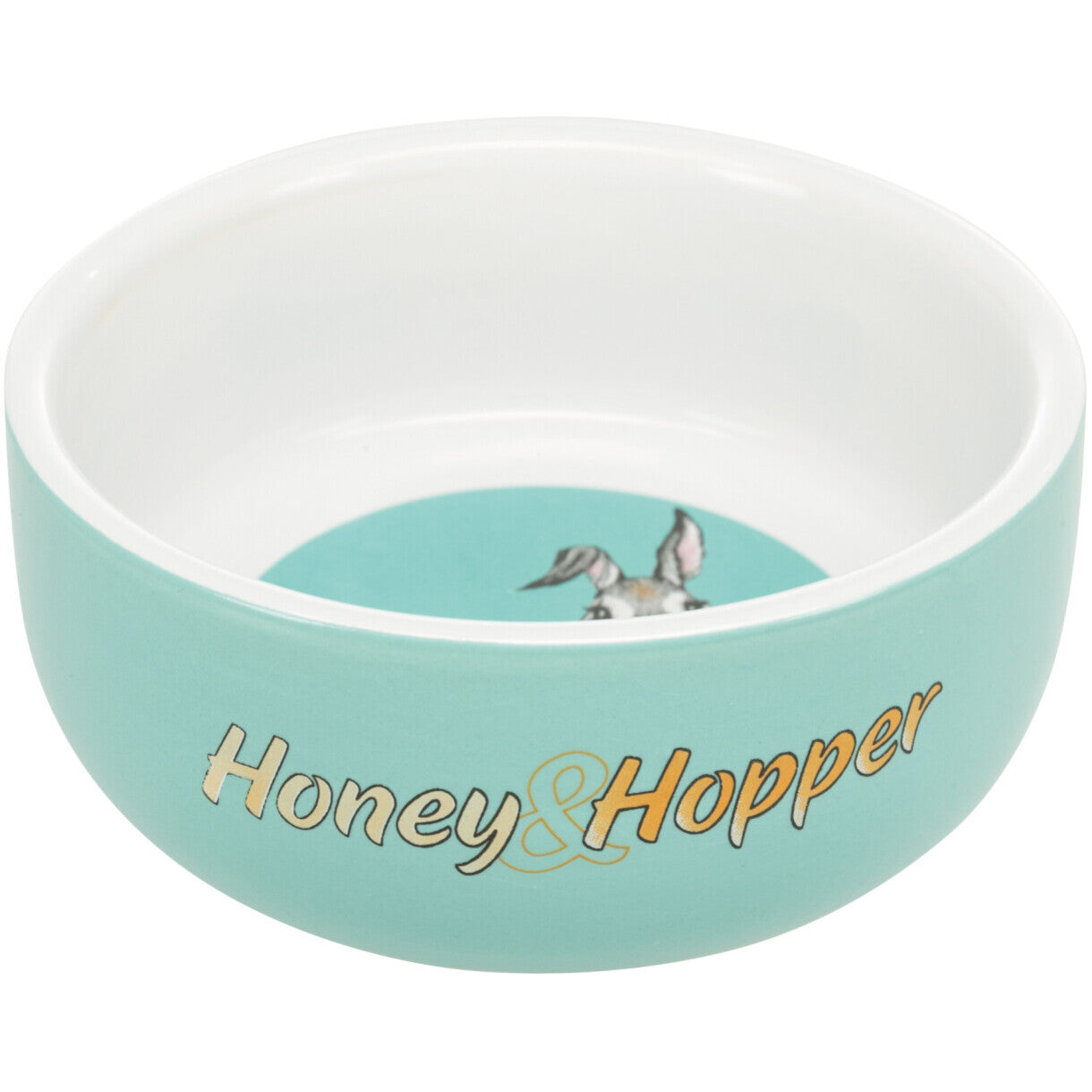 Trixie Keramiknapf für Kaninchen und Meerschweinchen Honey & Hopper 250 ml - ø 11 cm diverse Farben
