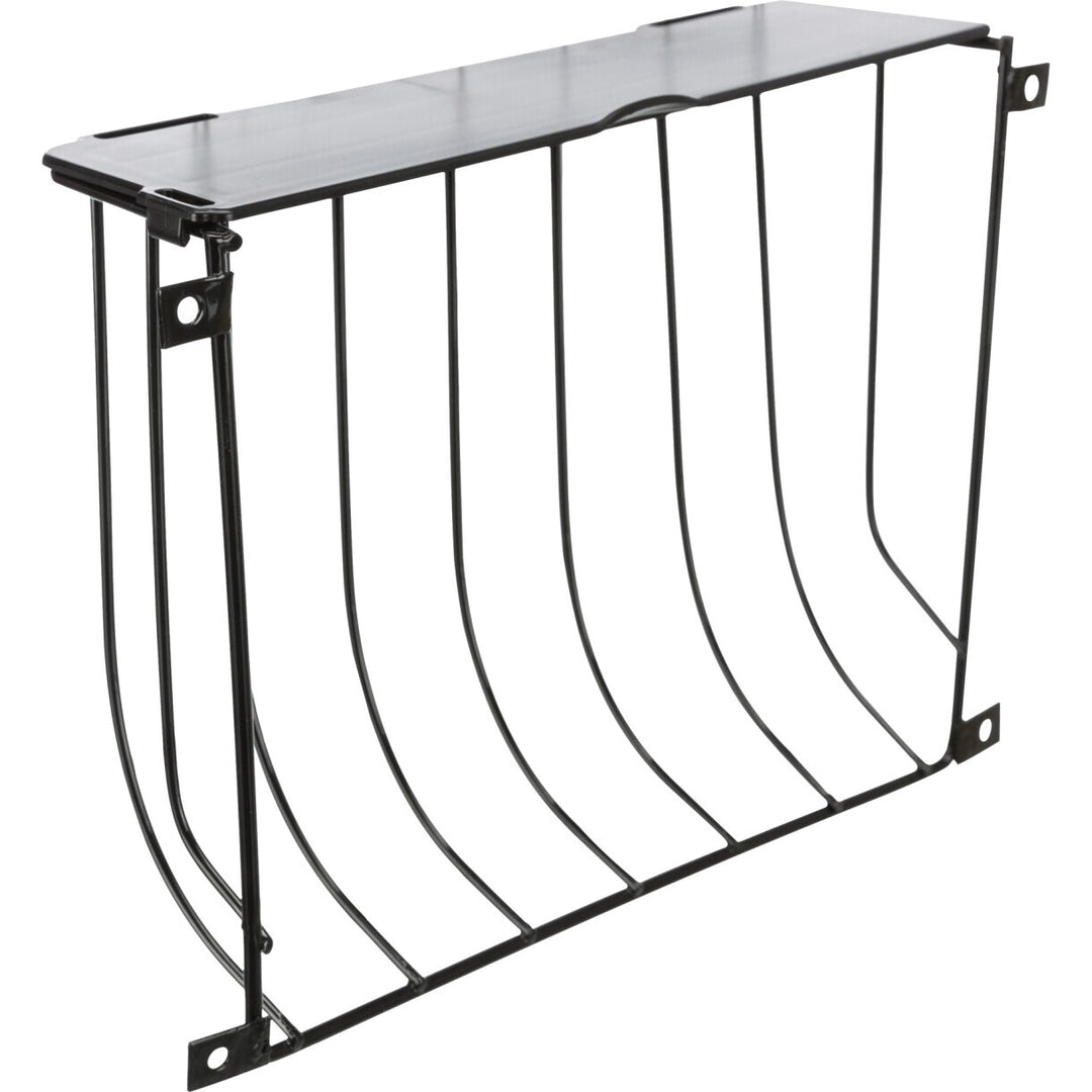 Trixie Heuraufe mit Schraubhalterung mit Deckel - Metall - 22 x 16 x 6 cm