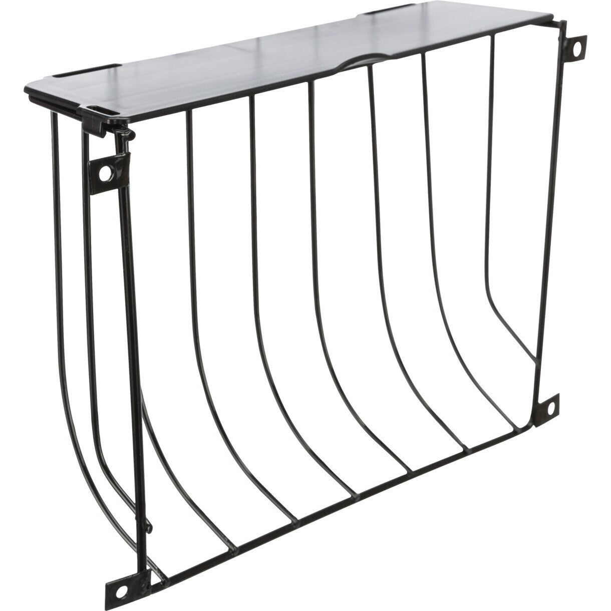 Trixie Heuraufe mit Schraubhalterung mit Deckel - Metall - 22 x 16 x 6 cm