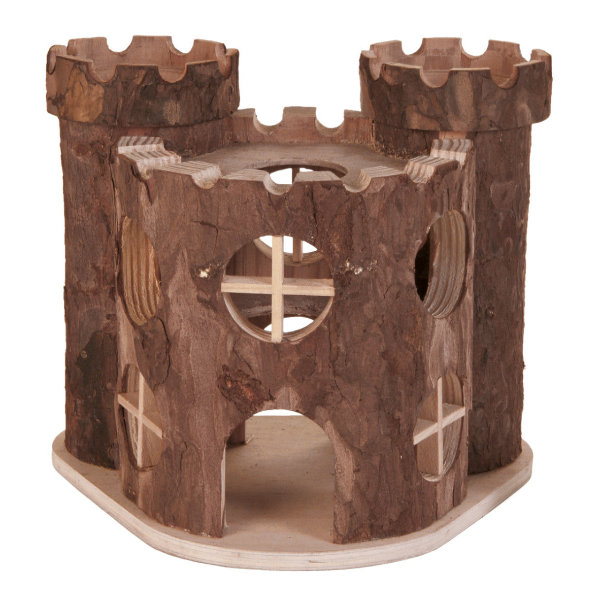 Trixie Spielplatz Schloss Holz 15 x 11 x 14 cm für Mäuse und Hamster