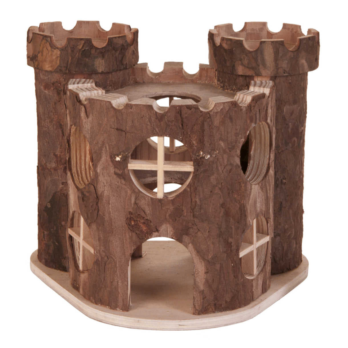 Trixie Spielplatz Schloss Holz 15 x 11 x 14 cm für Mäuse und Hamster