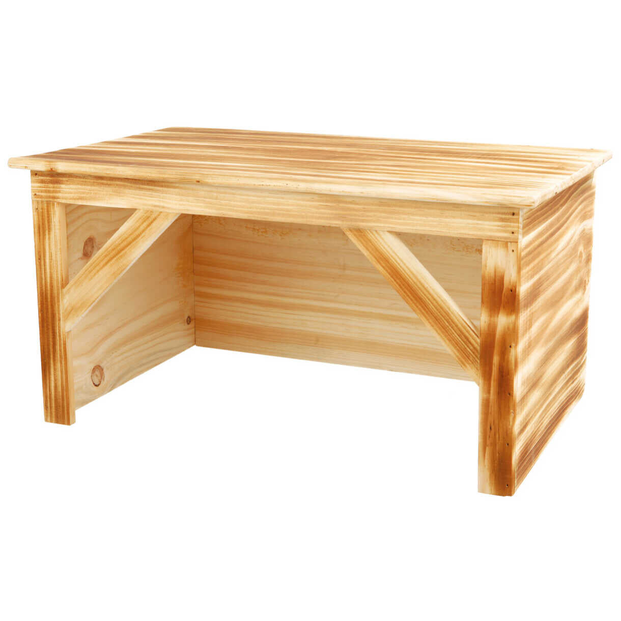 Trixie Kaninchen- und Meerschweinchenhaus aus geflammtem Holz 50 x 26 x 31 cm