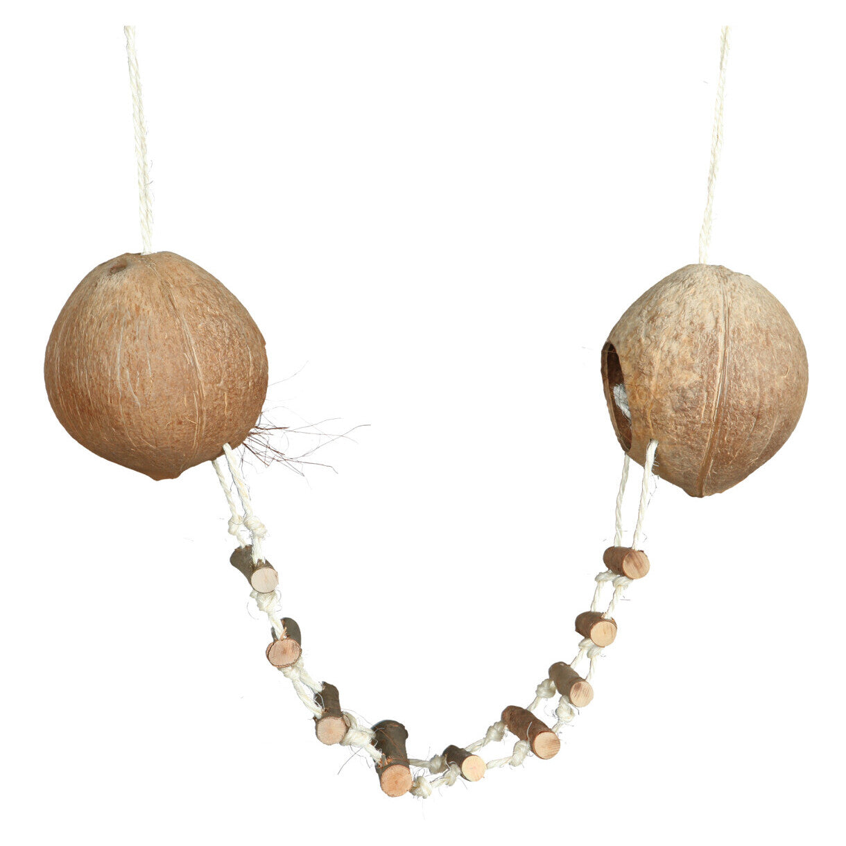 Trixie Kokosnusshaus für Hamster und Maus doppelt - ø 13 cm