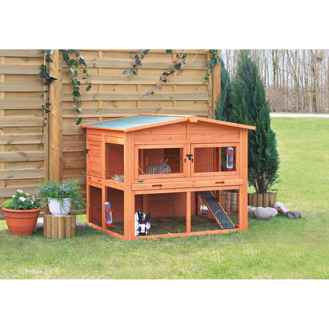 Trixie Natura Kaninchenkäfig mit Auslauf XXL - 135 x 115 x 112 cm