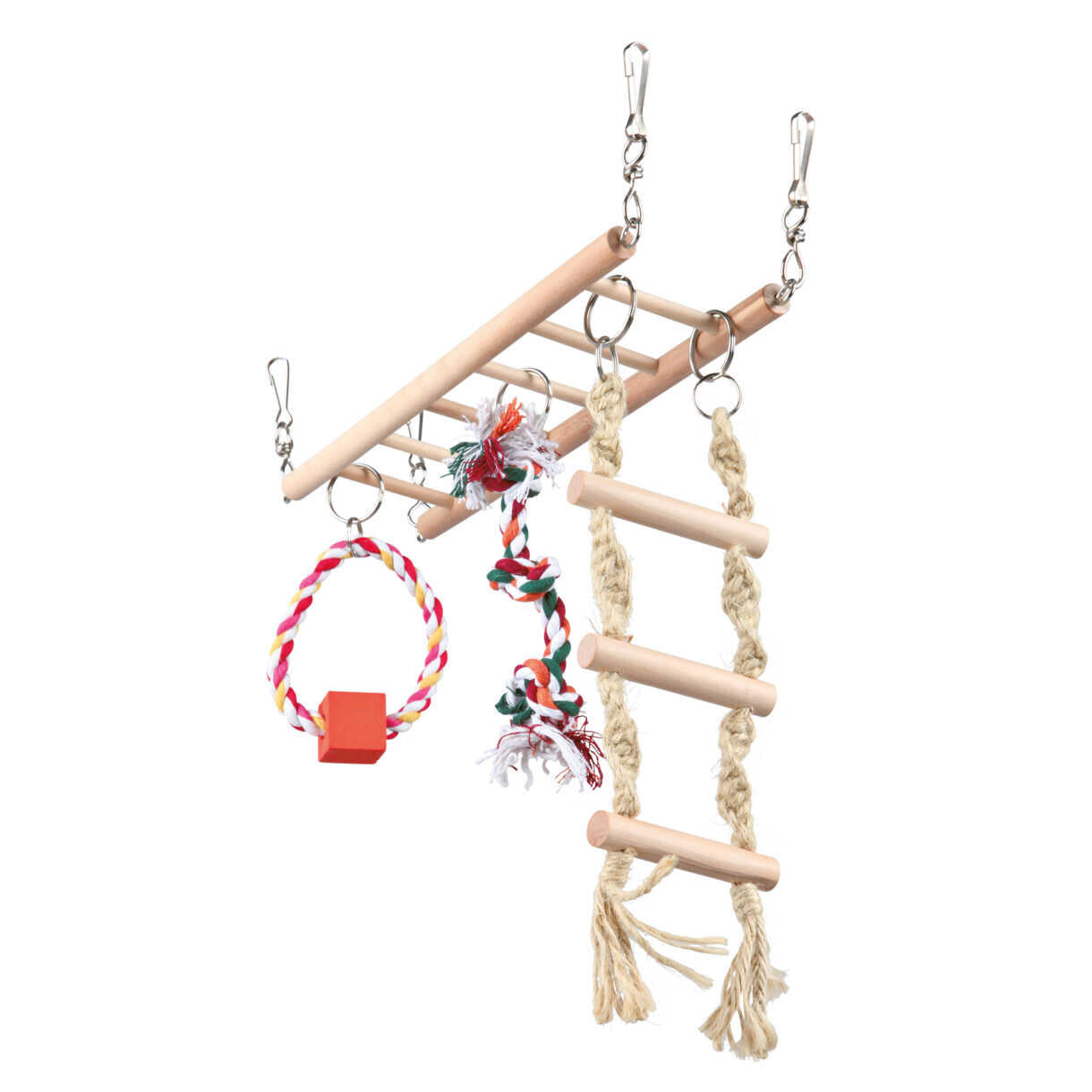 Trixie Play Leiter/Hängebrücke für Hamster, Mäuse, Ratten und Frettchen