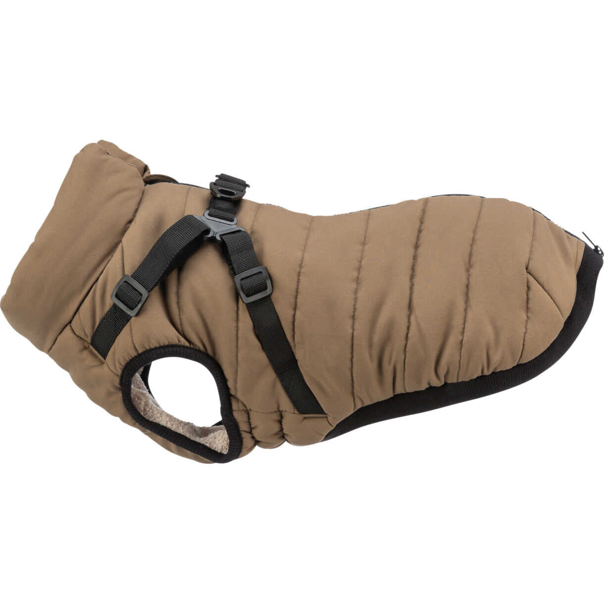 Trixie Pirou Hundewinterjacke mit Geschirr - Sand