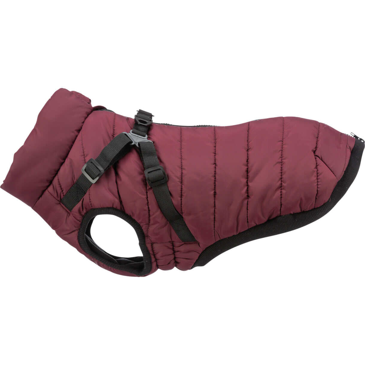 Trixie Pirou Hundewinterjacke mit Geschirr - Sangria