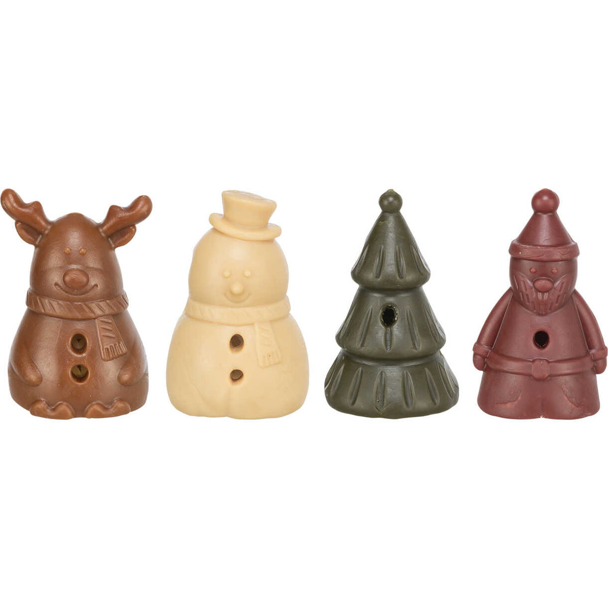 Trixie XMAS Weihnachtsfiguren (Mischung aus Schneemann, Rentier, Weihnachtsbaum, Weihnachtsmann), Großpackung