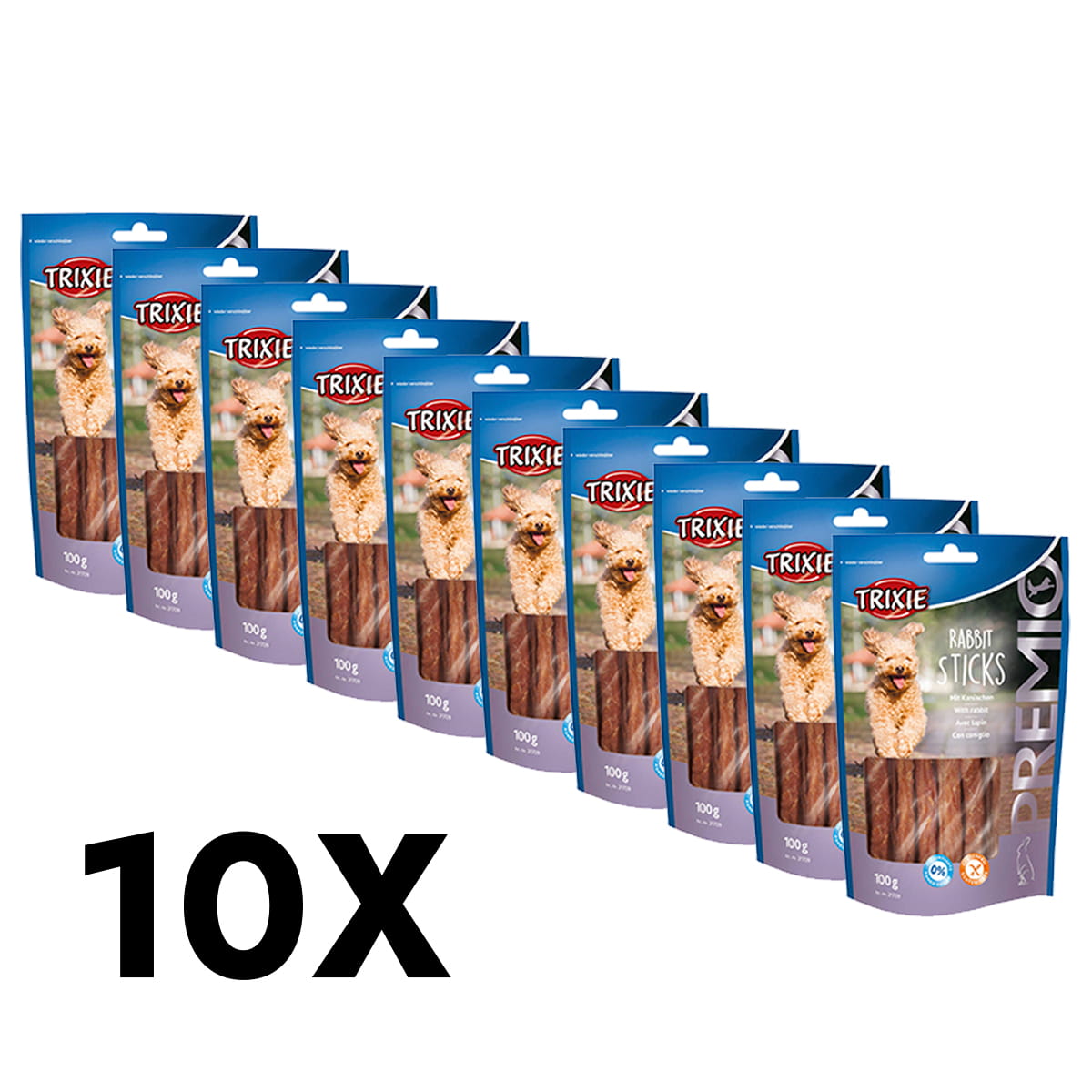 10 x Trixie Premio Kaninchensticks Hundeleckerli