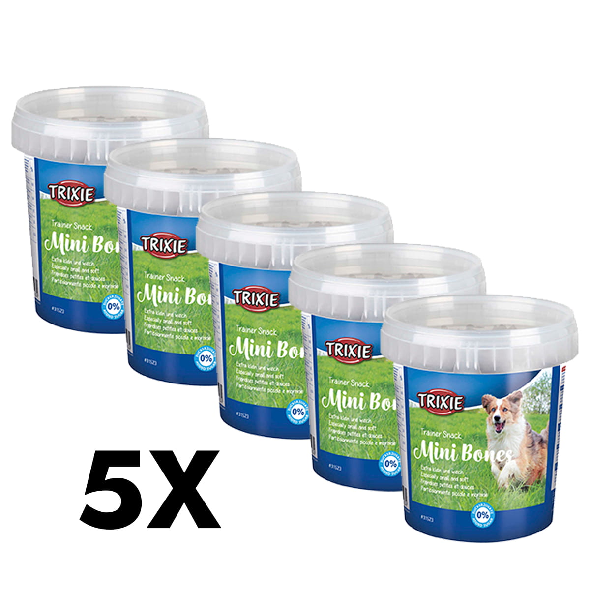 5 x 500 g Trixie Soft Snack Trainer Snack mit Rindfleisch - Lamm und Geflügel