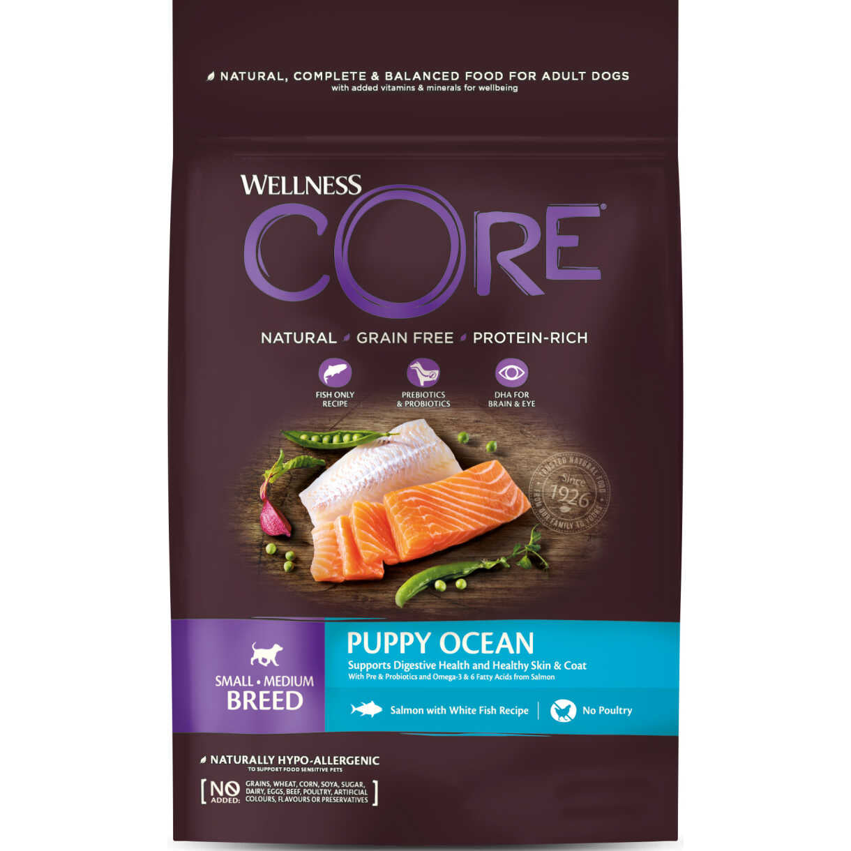 CORE Hundefutter Adult Small Breed Original mit Lachs und Thunfisch - getreidefrei