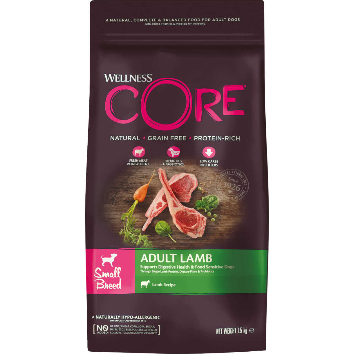 CORE Hundefutter für alle Hundegrößen mit Lammfleisch - getreidefrei