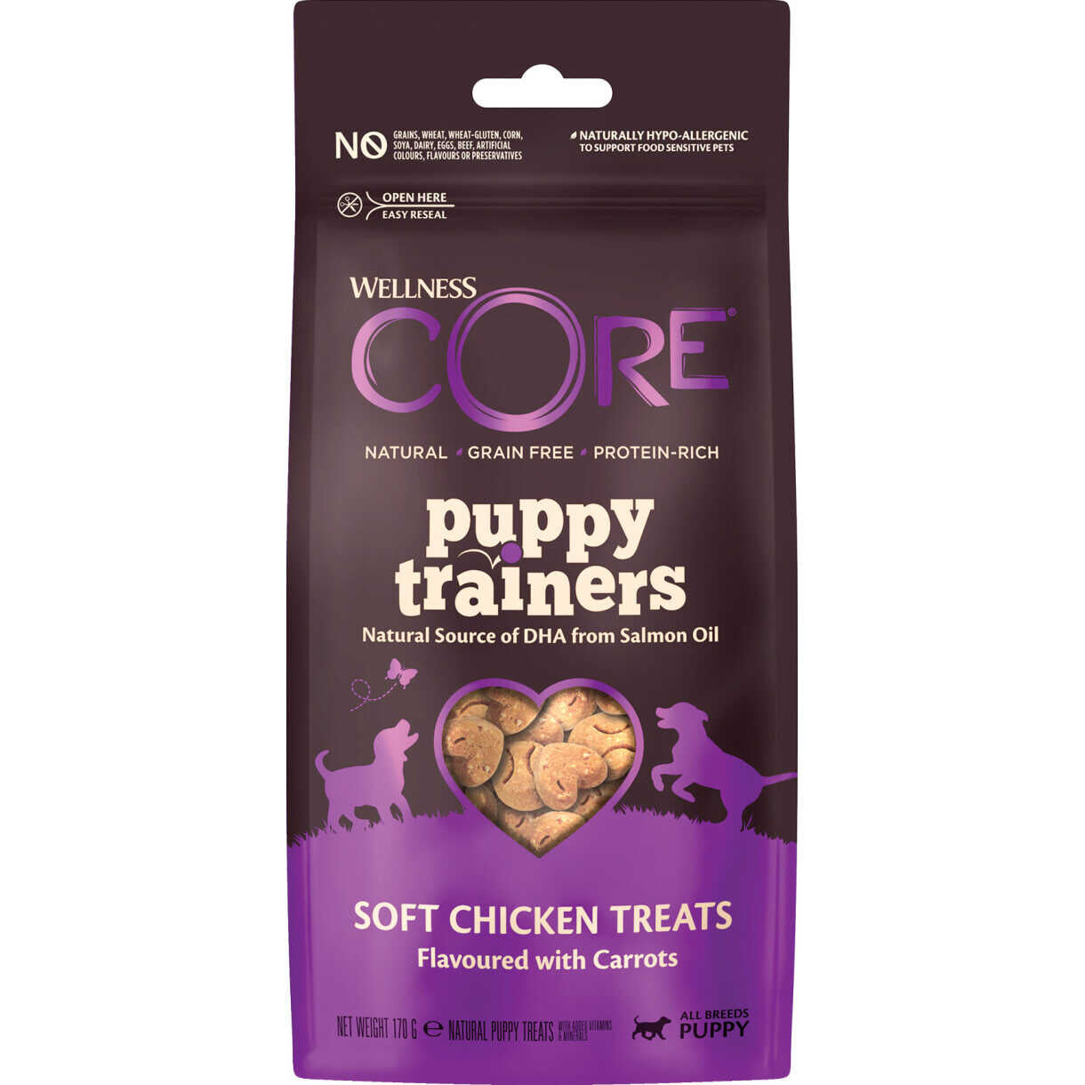 170 g CORE Hundetrainingsleckerli für Welpen - Huhn mit Karotte