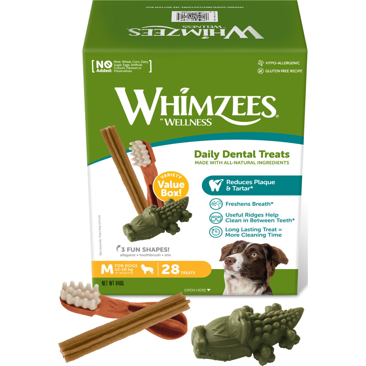 Whimzees Variety M für mittelgroße Hunde