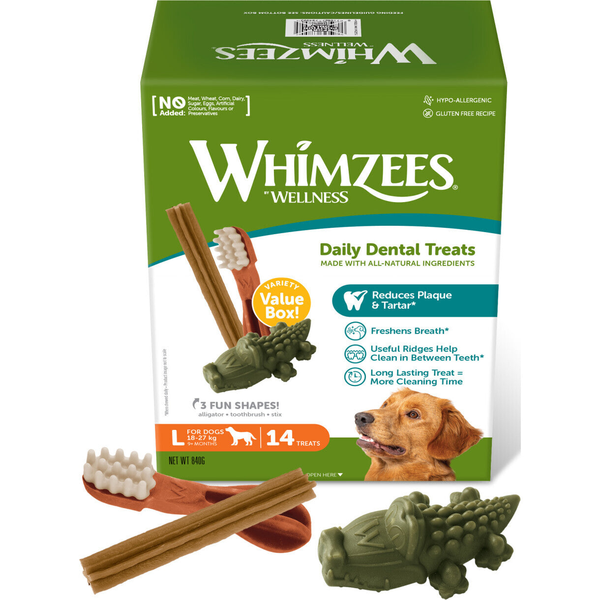 Whimzees Variety L für große Hunde