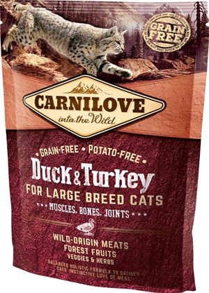 0,4 kg Carnilove Katzenfutter für Katzen großer Rassen