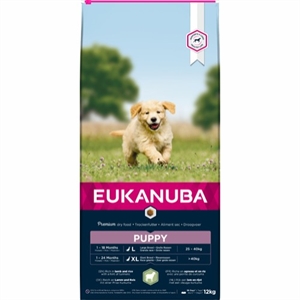 12 kg Eukanuba Puppy Large Breed mit Lamm und Reis Welpenfutter ab 4 Wochen bis 12 Monate