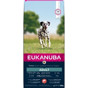 12 kg Eukanuba Hundefutter Adult large breed mit Lachs und Reis