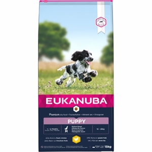 15 kg Eukanuba Puppy Medium Breed Welpenfutter von 1 bis 12 Monate