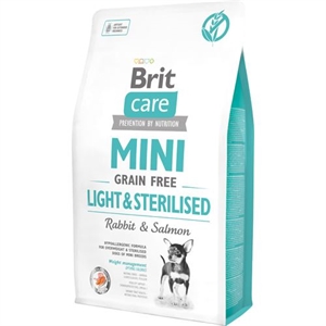 2 kg Brit Care Mini Hundefutter Light til sterilisierte hunde