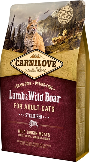 2 kg Carnilove Katzenfutter für sterilisierte Katzen