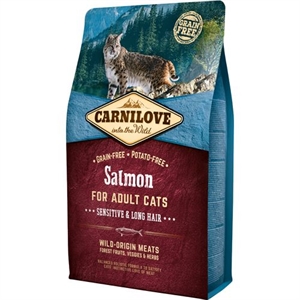 2 kg Carnilove Katzenfutter - Sensitive und Langhaar 