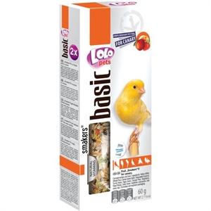 2 Stück LOLO Pets Kolbenhirse Kanarienvogel mit Früchten - 60 g