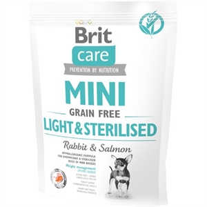 400 gr Brit Care Mini Hundefutter Light til sterilisierte hunde