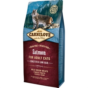 6 kg Carnilove Katzenfutter - Sensitive und Langhaar 