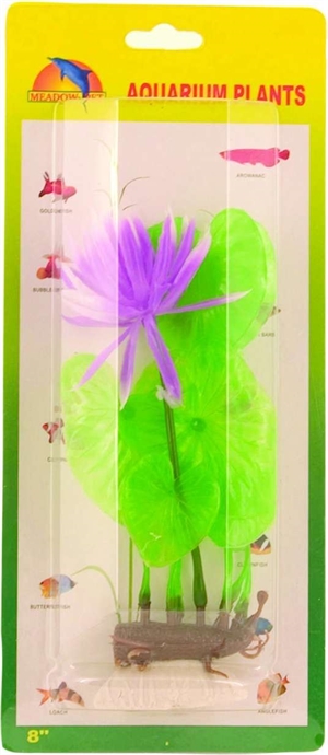 Aquarium Plastikpflanze Seerose 20 cm