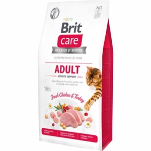 7 kg Brit Care Katzenfutter für aktive ausgewachsene Katzen - getreidefrei