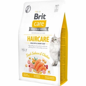 2 kg Brit Care Katzenfutter Haare und Haut - getreidefrei