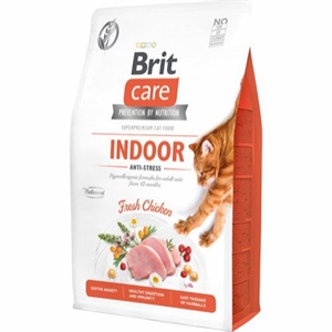 2 kg Brit Care Indoor Antistress Katzenfutter - getreidefrei