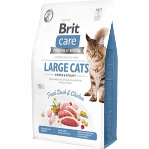 2 kg Brit Care Katzenfutter für ausgewachsene Katzen großer Rassen - getreidefrei