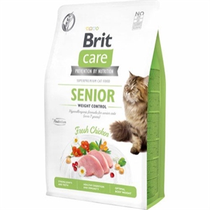 7 kg Brit Care Katzenfutter Senior Gewichtskontrolle - getreidefrei 7 Jahre +