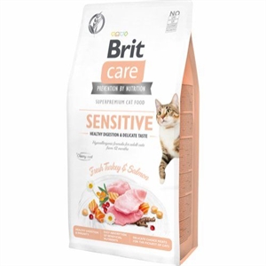 7 kg Brit Care Katzenfutter für ausgewachsene Katzen mit empfindlichem Magen - getreidefrei
